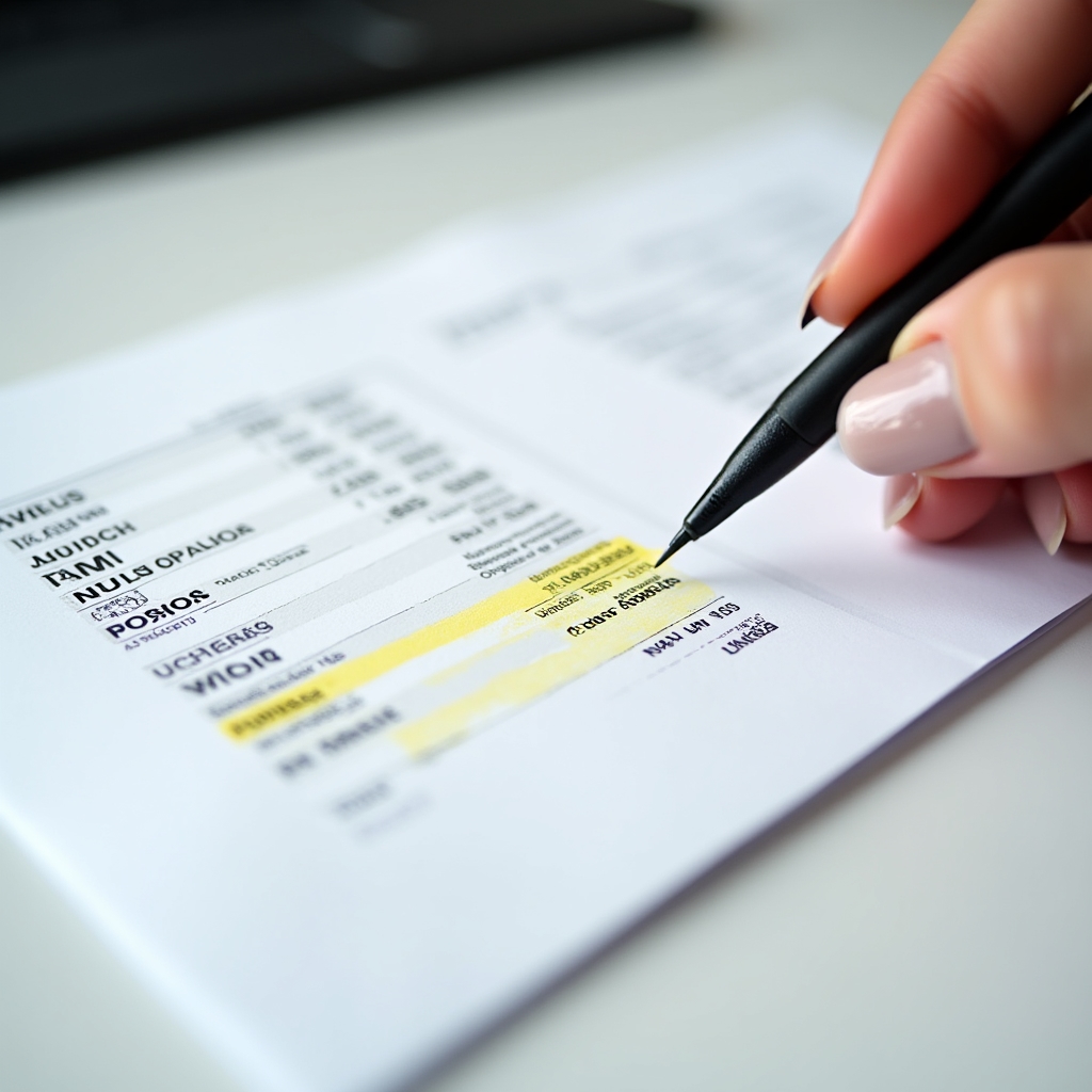 Close-up of an Argentine payslip document with highlighted deduction lines